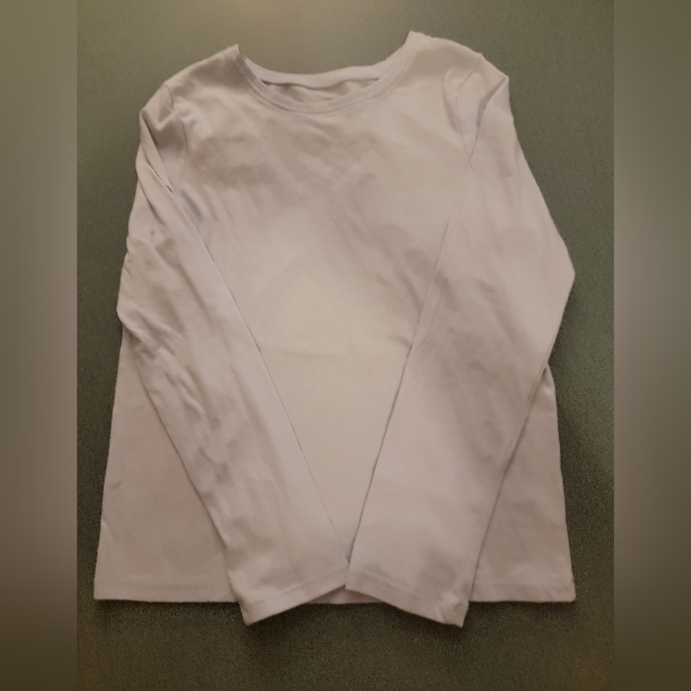 Jumping Beans Girls White Long Sleeve softest tee size 10